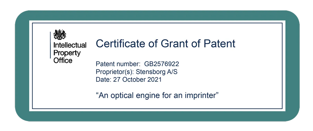 Certivicate of Grant of Patent